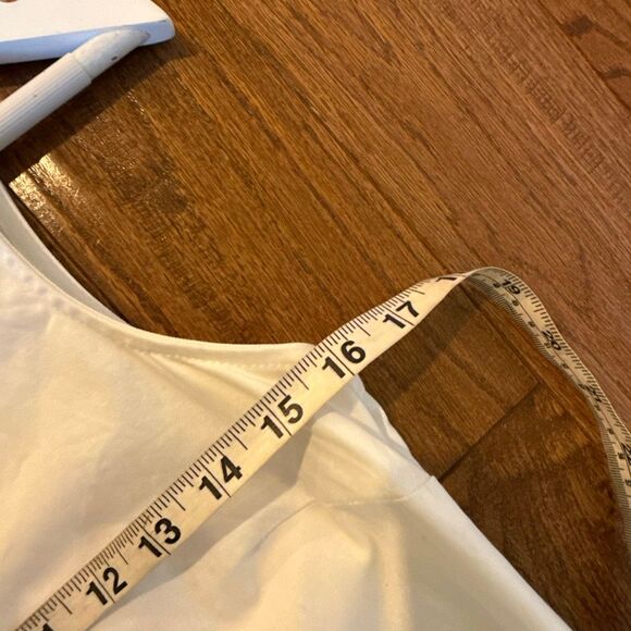 Mudpie Mia white embroidered gold shift dress size small - Picture 9 of 13